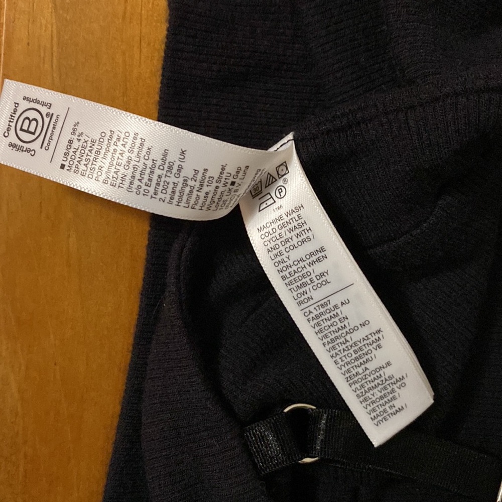Athleta Well Rested Rib Sleep Bra Black - Picture 8 of 11